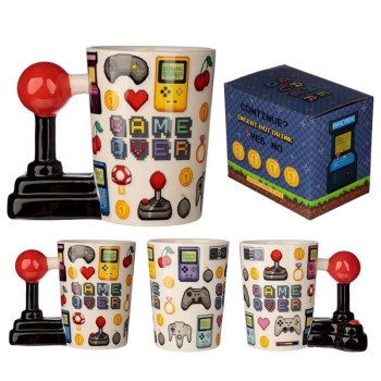 Tazza con ceramica con manico 3D - Joystick Game Over
