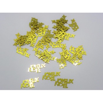 Confetti decorativi metallizzati 18 gr. - Joyeux Noel oro