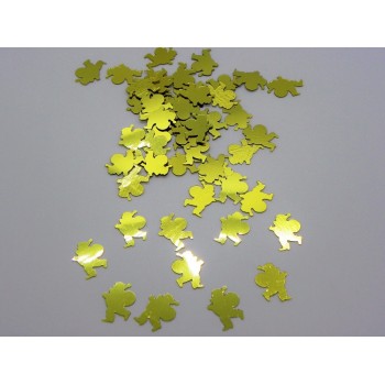 Confetti decorativi metallizzati 18 gr. - Babbo Natale oro