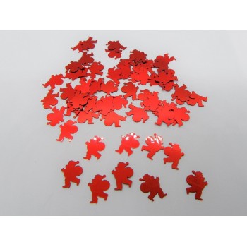 Confetti decorativi metallizzati 18 gr. - Babbo Natale rosso