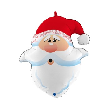 Palloncino mylar 26" Babbo Natale curioso