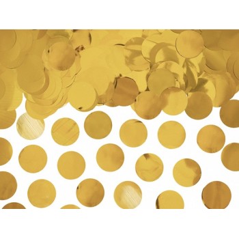 Confetti decorativi circolari metallizzati - 15 gr. - Gold