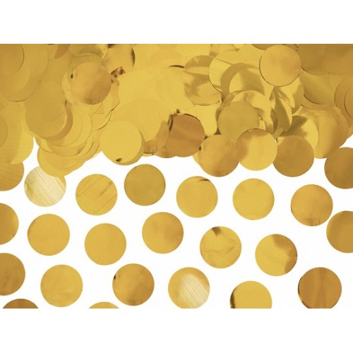 Confetti decorativi circolari metallizzati - 15 gr. - Gold