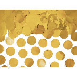 Confetti decorativi circolari metallizzati - 15 gr. - Gold