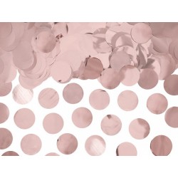 Confetti decorativi circolari metallizzati - 15 gr. - Rosa Gold