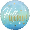 Palloncino mylar 18" Cm. 45 Hello World! Boy