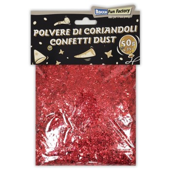 Polvere di coriandoli rossa 50 gr.