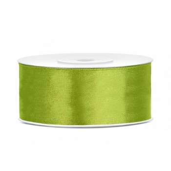 Nastro raso satin 25 Mm / 25 Mt - Verde mela