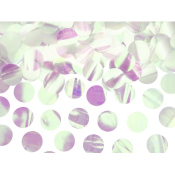 Confetti decorativi circolari metallizzati - 15 gr. - Iridescenti