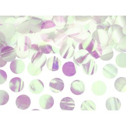 Confetti decorativi circolari metallizzati - 15 gr. - Iridescenti
