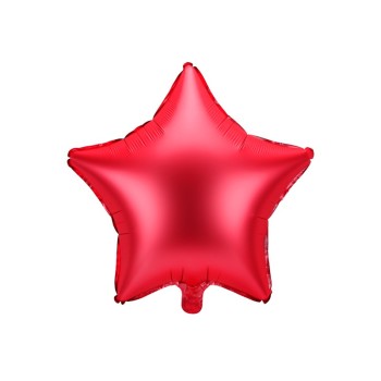 Palloncino mylar 18" Cm. 45 - Stella satinata rossa
