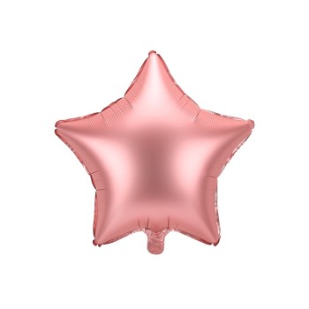 Palloncino mylar 18" Cm. 45 - Stella satinata rosa gold