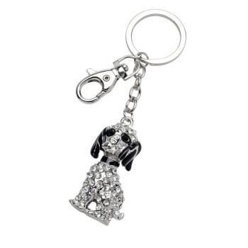 Portachiavi "Cagnolino" con strass