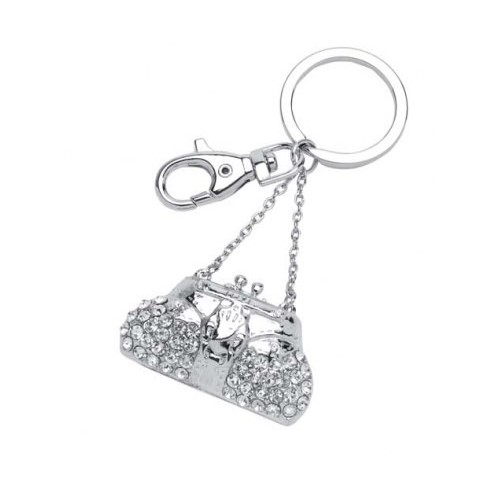 Portachiavi "Borsetta" con strass