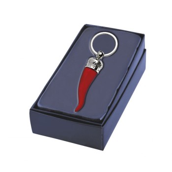 Portachiavi "Corno Rosso" in scatolina regalo 2
