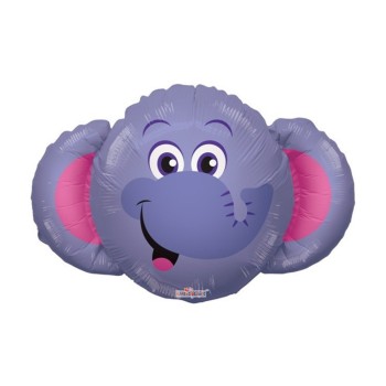 Palloncino mylar minishape 14" - Testa Elefante - Blister 5 pezzi