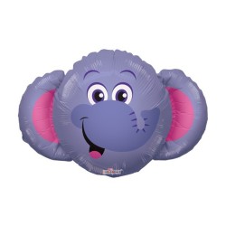 Palloncino mylar minishape 14" - Testa Elefante - Blister 5 pezzi