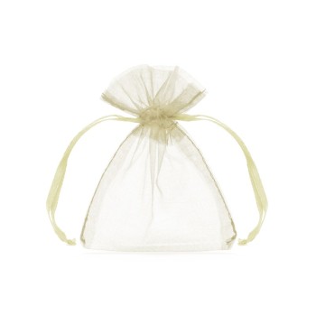 Sacchetto Organza Cm. 10 - Blister 20 Pz - Crema