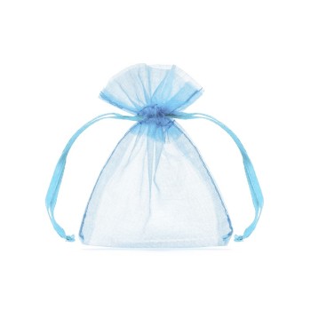 Sacchetto Organza Cm. 10 - Blister 20 Pz - Sky Blue
