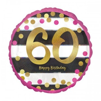 Palloncino mylar 18" Cm. 45 - Milestone - 60 anni