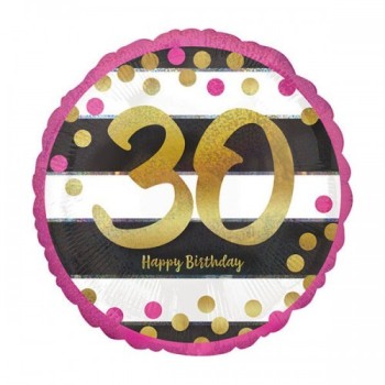 Palloncino mylar 18" Cm. 45 - Milestone - 30 anni