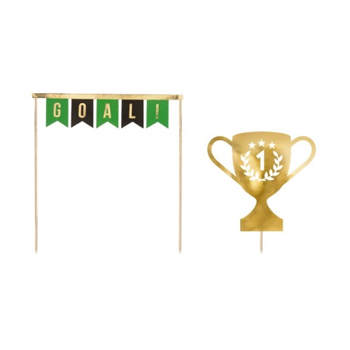 Cake topper Calcio Set 2 pezzi - Cm. 15-20