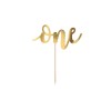 Cake topper "One" Oro gold Cm. 19