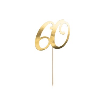 Cake Topper sagomato Cm. 20,5 - 60 Gold