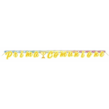 Festone banner scritta Prima Comunione Cm. 210