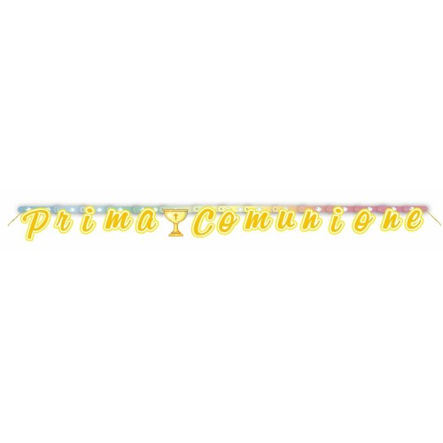 Festone banner scritta Prima Comunione Cm. 210