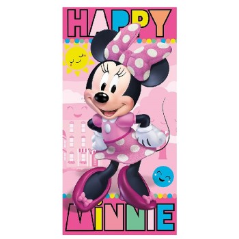 Telo mare spugna Cm. 140x70 Minnie Happy