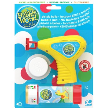 Pistola spara bolle di sapone classica Bubble World