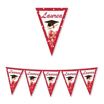 Festone bandierine in cartoncino Laurea Prestige Mt. 3