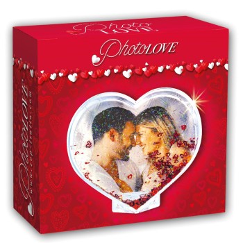 Portafoto plex con cuoricini e glitter 2
