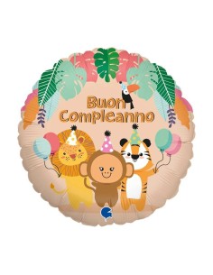 Palloncino mylar 18" Cm. 45 - Compleanno Giungla