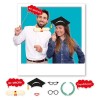 Selfie Stick Photo Booth maxi Cm. 20 Laurea - Blister 8 pezzi