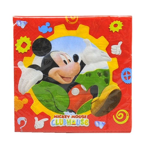 Tovaglioli carta cm. 33x33 Topolino - Confezione 20 pezzi