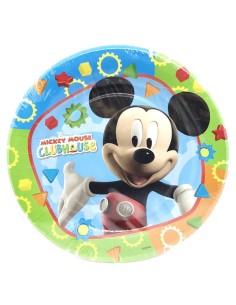 Piatti carta tondi cm. 23 Topolino ClubHouse - Confezione 8 pezzi