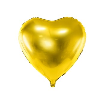 Palloncino Mylar 18" Cm. 45 Cuore Oro Gold