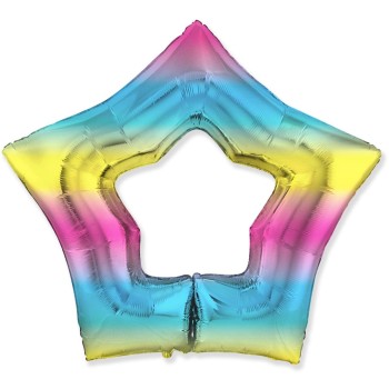 Palloncino mylar Supershape Stella stilizzata Gradient 37"