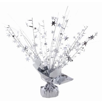 Pesetto per palloncini decorativo Cm. 32 - Silver