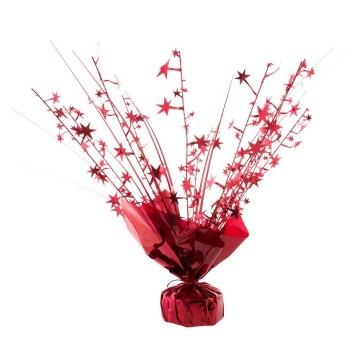 Pesetto per palloncini decorativo Cm. 32 - Rosso