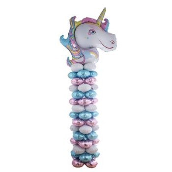 Colonna completa di struttura e mylar Unicorno