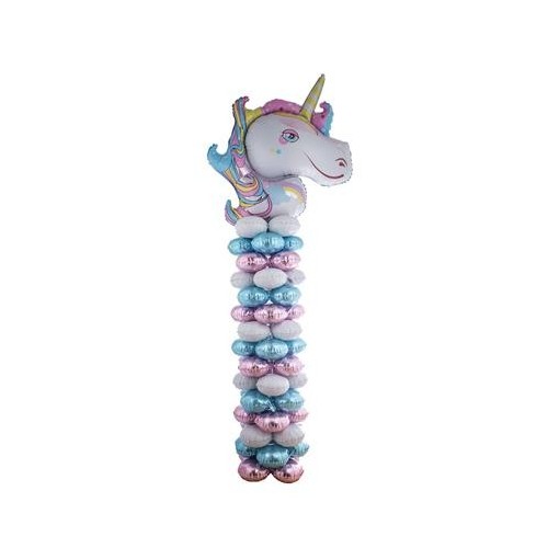 Colonna completa di struttura e mylar Unicorno