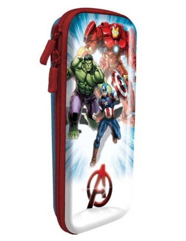 Astuccio rettangolare 3D Cm. 23x10 Avengers