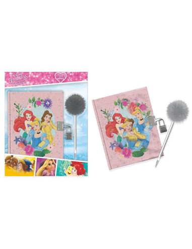 Diario segreto con paillettes reversibile e penna Principesse