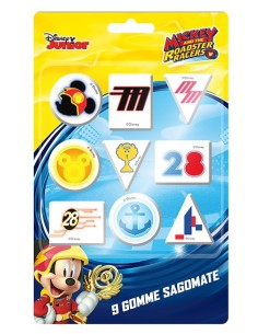 Blister 9 gomme sagomate Topolino