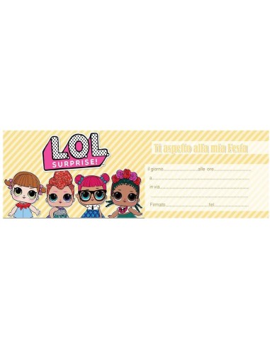 Inviti per feste carnet assegni - Blocchetto 20 inviti - LOL