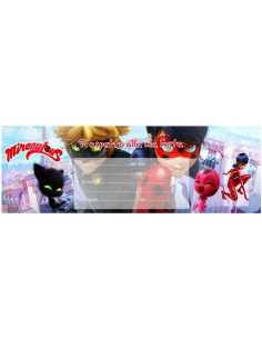 Inviti per feste carnet assegni - Blocchetto 20 inviti - Ladybug