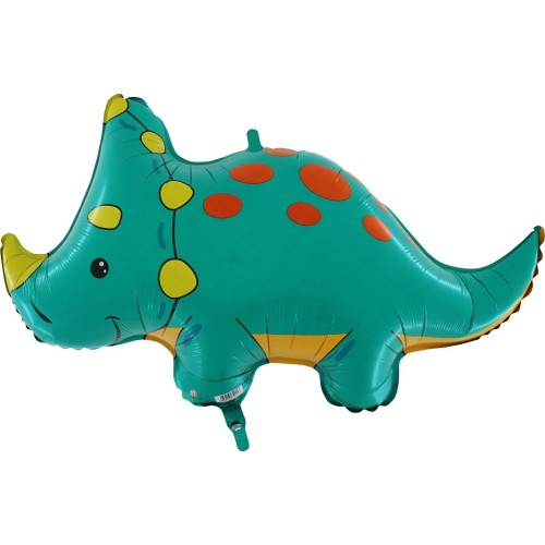 Palloncino mylar Supershape 36" Triceratops Dinosauro